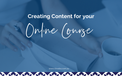 Creating Content for your Online Course