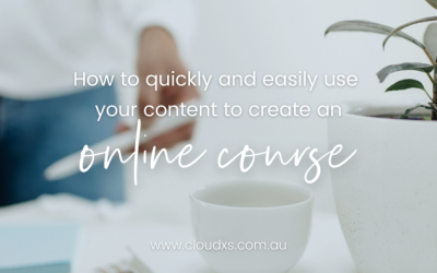 How to quickly and easily use your content to create an online course